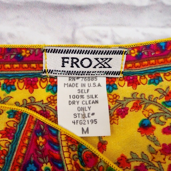 100% SILK Kimono Mandala Pattern Top - Picture 8 of 8